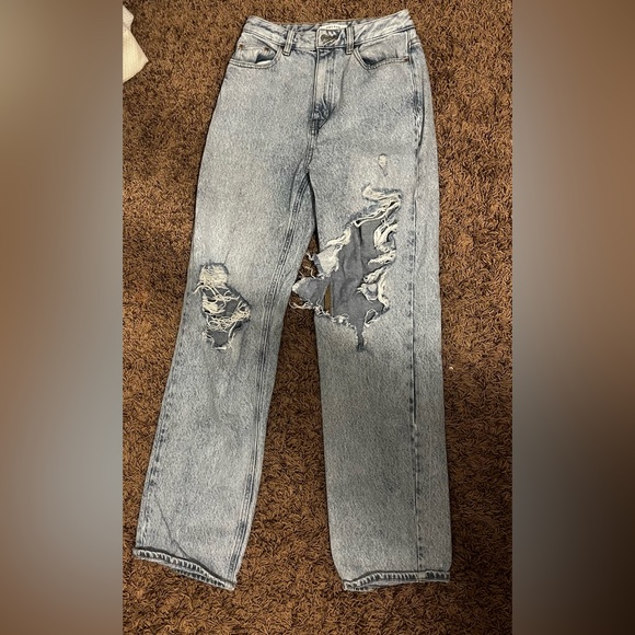 PacSun Eco Light Blue '90s Girlfriend Jeans - Picture 1 of 2